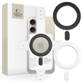Tech-Protect MMP-100 MagSafe Adapter Rings (2 pcs, Black/White)