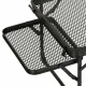 Sulankstomas kempingo stalas LUARO KX3186_1, 87x40x27 cm, juodas