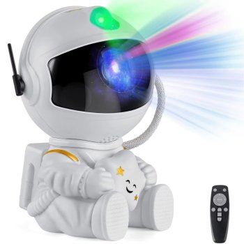 Astronaut Star Projector with Remote Control, White