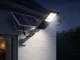 1600W saulės energijos lauko šviestuvas 154 LED su pulteliu