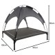 Purlov XXL Dog Bed with Canopy, 90x90x70 cm, Grey
