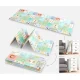 NICEKIDS Double-sided Foldable Foam Play Mat Pad Rug for Children, City/Alphabet, 200x150cm