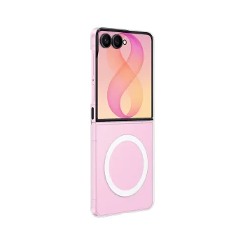 Samsung Galaxy Z Flip 8 dėklas Clear Magnet Case 0.8mm, skaidrus