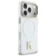 Karl Lagerfeld IML K Head Logo MagSafe dėklas iPhone 17 Pro Max, skaidrus