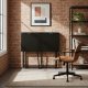 Sulankstomas kompiuterio stalas ModernHome 143007, 80x45 cm, juodas