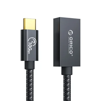 Orico CAF31 USB-C to USB-A 3.1 Gen 2 10Gbps 30cm OTG Adapter - Black