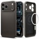 Spigen Thin Fit Mag dėklas, skirtas iPhone 17 Pro, Gunmetal pilkas