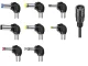 Universalus reguliuojamas maitinimo šaltinis 3V–12V su 6 antgaliais ir USB