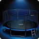 Neo-Sport batutas 374 cm (12 ft) su išoriniu tinklu ir kopėtėlėmis