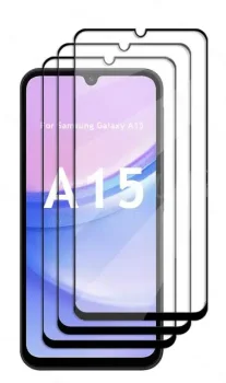 Tfo 9D Apsauginis stiklas Samsung Galaxy A15 4G / 5G, 10 vnt., Juodas rėmelis