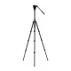 Vaizdo kamerų trikojis Fotopro S5i Pro su tepaline galvute, 70–162.5 cm, juodas
