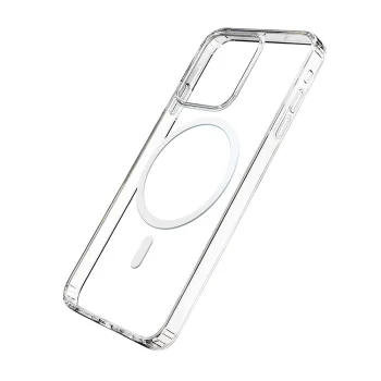 Phone Case Cover iPhone 14 compatible with MagSafe from the 3mk MagCase series - transparent