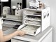 Desk Organizer with 4 Drawers for A4 Documents and Office Supplies, White