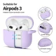 Tech-Protect Silicone Hook ausinių dėklas Apple AirPods 3, violetinis