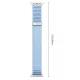Tech-Protect NylonLoop strap for Apple Watch 44/45/46/49 mm, light blue