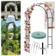 Metalinė sodo pergola - arka vijokliniams augalams, 240 cm, žalia