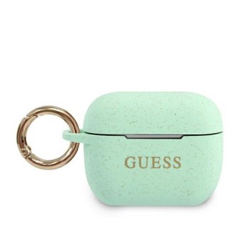 Guess AirPods Pro Case Silicone Glitter, Green