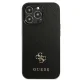 Guess Saffiano 4G Small Metal Logo dėklas iPhone 13 Pro / 13, juodas