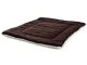 Fabric Pet Mat Bed for Dogs and Cats, 50x35 cm, Dark Brown