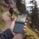 Tech-Protect Kevlar Aura MagSafe dėklas Samsung Galaxy Z Flip 8, tamsiai mėlynas