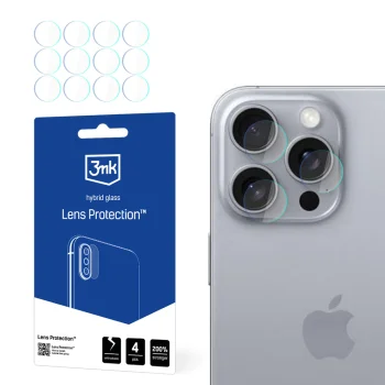 Hibridinis kameros stiklas 3mk Lens Protection, iPhone 16 Pro