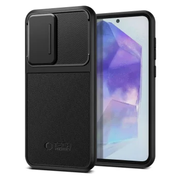 Dėklas Samsung Galaxy A55 5G Tech-Protect Velar Cam+, juodas