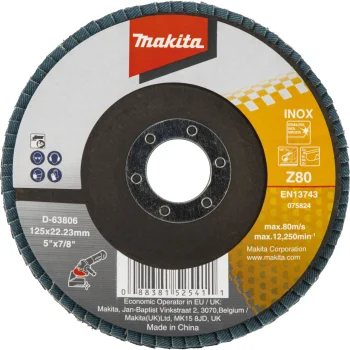 Vėduoklinis šlifavimo diskas Makita 125 mm Z80 D-63806