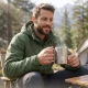 Mountain Goat plieninis turistinis puodelis su karabinu 350 ml