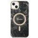 Guess Marble MagSafe dėklas ir belaidis įkroviklis, skirtas iPhone 14, juodas