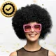 Juodas afro perukas Bakalu AFRO CZARNE vakarėliams