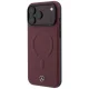 Mercedes Leather 3D MagSafe dėklas skirtas iPhone 17 Pro Max, tamsiai mėlynas