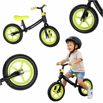 Balansinis dviratukas Trike Fix Balance 28 cm ratukai juodas/geltonas