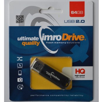 USB atmintinė Imro 64GB USB 2.0, juoda