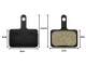 Bicycle Disc Brake Pads Set Replacement Parts, Black