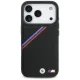 BMW M Tricolor Metal Logo MagSafe dėklas iPhone 17 Pro, juodas