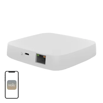 MOES ZHUB ZigBee 3.0 ir Ethernet išmaniųjų namų šliuzas