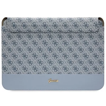 Guess 4G Stripe Metal Logo nešiojamojo kompiuterio dėklas 14", mėlynas