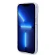 Guess dėklas iPhone 14 telefonui Gold Outline Translucent MagSafe, violetinis