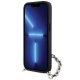 Karl Lagerfeld dėklas iPhone 14 telefonui Saffiano Monogram Chain, juodas
