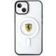 Ferrari Outline MagSafe dėklas iPhone 14 Plus telefonui, skaidrus