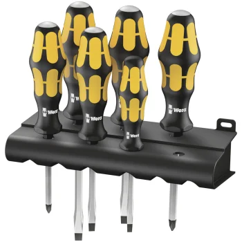 Wera 932/6 Kraftform atsuktuvų rinkinys su laikikliu, 6 vnt.