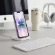„Tech-Protect MagFlex“ dėklas „Apple iPhone 17“, skaidrus / violetinis