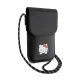 Hello Kitty Leather Daydreaming Cord krepšelis telefonui, juodas