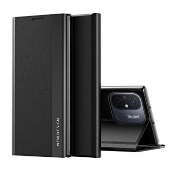 Atverčiamasis dėklas Xiaomi Redmi Note 12 Pro+ Sleep Case Pro, juodas