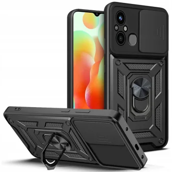 Tech-Protect CamShield Pro dėklas Xiaomi Redmi 12C telefonui, juodas