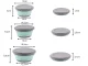 Collapsible Silicone Food Containers with Lids, 3 pcs