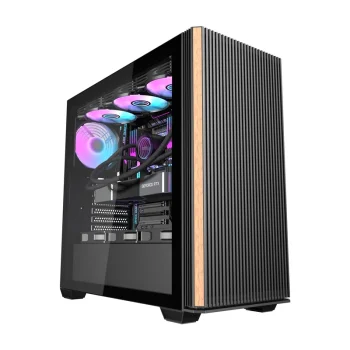 Kompiuterio korpusas Darkflash DS900WS su 4 ventiliatoriais, juodas
