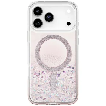 Uniq Coehl Solea Magnetic dėklas, skirtas iPhone 17 Pro Max, rožinis