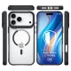 3Mk iPhone 17 Pro Max dėklas Satin Armor MagCase, skaidri juoda