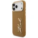 Karl Lagerfeld dėklas iPhone 17 Pro Max telefonui, ruda